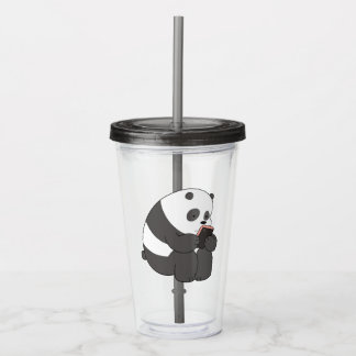 Panda From We Bare Bears Tumbler Design アクリルタンブラー