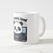 Panda Gamer Meme Cartoon Mug ジャンボコーヒーマグカップ (正面右)