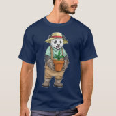 Panda Gardener Seedling Garden Tシャツ (正面)