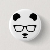 Panda geek 缶バッジ (正面)