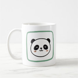 Panda head minimalist graphic icon コーヒーマグカップ