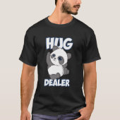 Panda Hugs Hug Dealer Panda Tシャツ (正面)