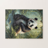 Panda im Wald ジグソーパズル (横)