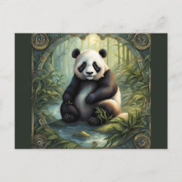 Panda im Wald ポストカード