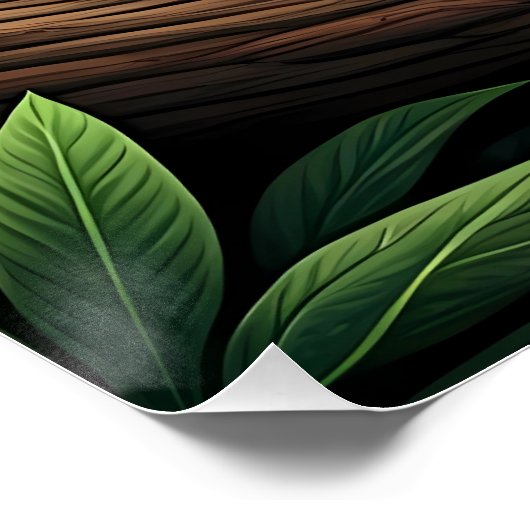 Panda in Lush Greenery ポスター (コーナー)