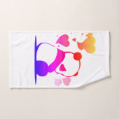 Panda in pink ハンドタオル (ハンドタオル)