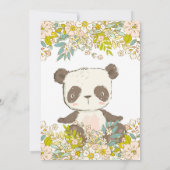 Panda Invitation 招待状 (裏面)