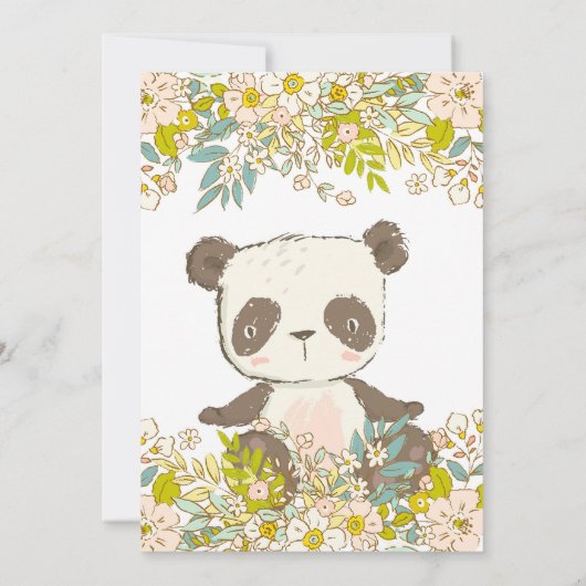 Panda Invitation 招待状 (裏面)