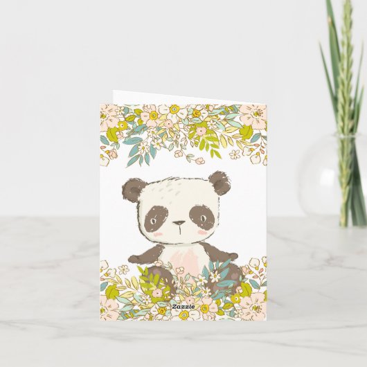 Panda Invitation 招待状 (裏面)