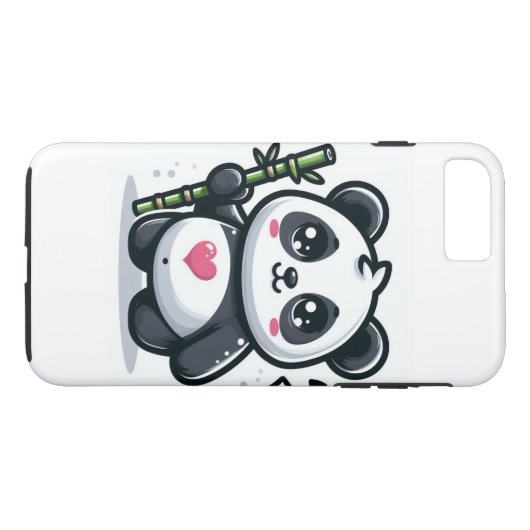 Panda iPhone Hülle Case-Mate iPhoneケース (裏面(横))