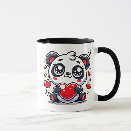 Panda joli coeur. マグカップ (右)