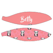 Panda love pink pattern バスケットボール (パネル)