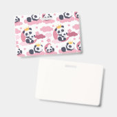 Panda Lover | I Am Nicknamed As Panda バッジ (正面＆裏面)