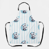 Panda Lover | Life Is Better With A Panda エプロン (正面)