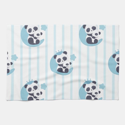 Panda Lover | Life Is Better With A Panda キッチンタオル (横)