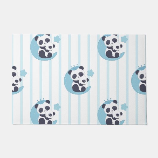 Panda Lover | Life Is Better With A Panda ドアマット (正面)