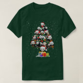 Panda Lover Xmas Panda Santa Hat Christmas Tree Li Tシャツ (デザイン正面)