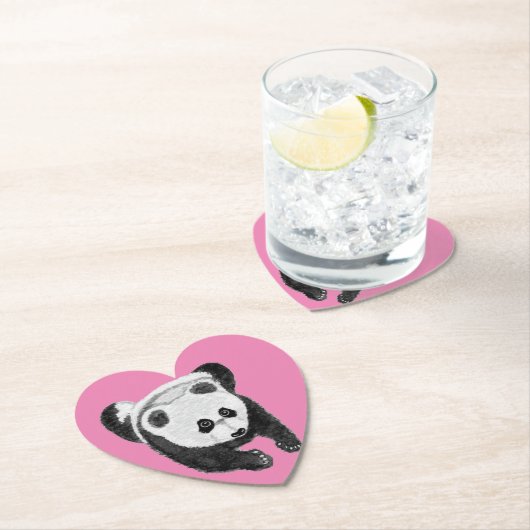 Panda lying down ペーパーコースター (インサイチュ)