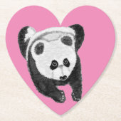 Panda lying down ペーパーコースター (正面)