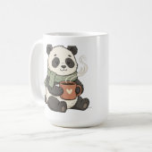 Panda Mignon - Illustration Animal Café コーヒーマグカップ (正面左)