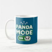 Panda Mode On Funny Animal Bear Lover Owner Costum コーヒーマグカップ (左)