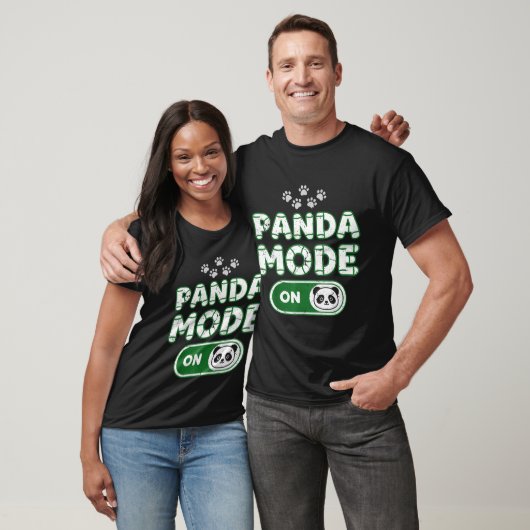 Panda Mode On Funny Animal Bear Lover Owner Costum Tシャツ (ユニセックス)