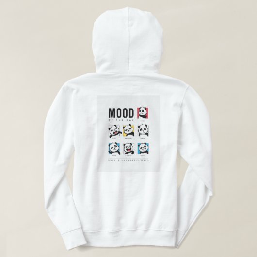 Panda Mood Faces Hoodie パーカ (デザイン裏面)