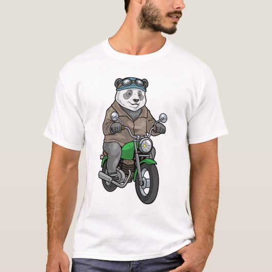 Panda Motorcycle Tシャツ (正面)