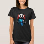 Panda Music DJ Controller Gaming Panda 3 Tシャツ (正面)