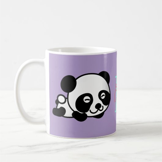 Panda Named Mug コーヒーマグカップ (左)