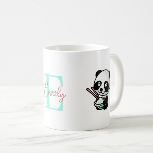 Panda Named Mug コーヒーマグカップ (正面右)