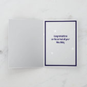 Panda New Baby Folded Greeting Card カード (内部)