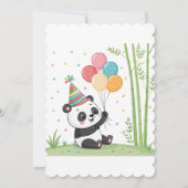 Panda Party Time 招待状 (裏面)