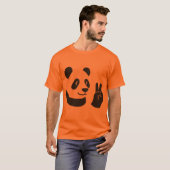 Panda Peace Sign Graphic T-Shirt Tシャツ (正面フル)