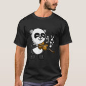 Panda Playing Violin Tシャツ (正面)