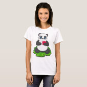Panda Poker Poker cards Card game Tシャツ (正面フル)