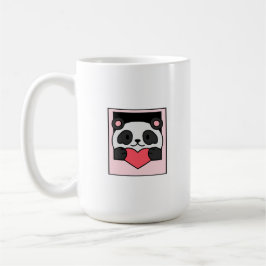 Panda qui donne de l'amour コーヒーマグカップ