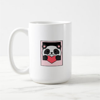 Panda qui donne de l'amour コーヒーマグカップ