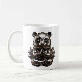 Panda qui Médite コーヒーマグカップ