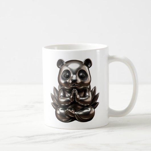 Panda qui Médite コーヒーマグカップ (右)