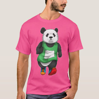 Panda Runner Running Sports retro Tシャツ
