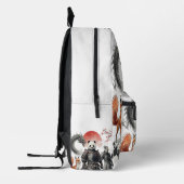 Panda Samurai & Mythical Warriors Fantasy Art プリントバックパック (左)