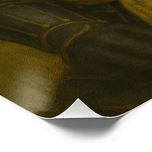 Panda Samurai Warrior with Ancestral Armor ポスター (コーナー)