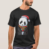 Panda Santa Bear Tシャツ (正面)