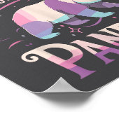 Panda Shirt Women Men Cute Funny  ポスター (角)