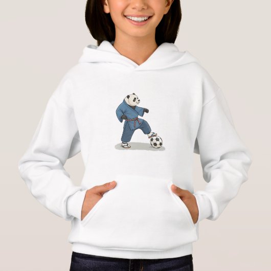 Panda Soccer Player in Karate Kimono (正面)