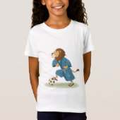 Panda Soccer Player in Karate Kimono Tシャツ (正面)