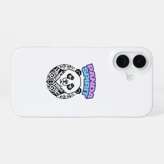 Panda Spirit iPhone 16ケース (裏面横)