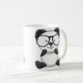 Panda Sunglasses Panda Lover Themed コーヒーマグカップ (正面右)