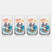 Panda Surf Sourire Enfant Été ガラス缶 (正面)